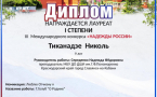 Поздравляем с победой в Международном конкурсе «Надежды России»!