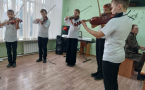 Новогодний отчетный концерт на учебной площадке хутора Прикубанского